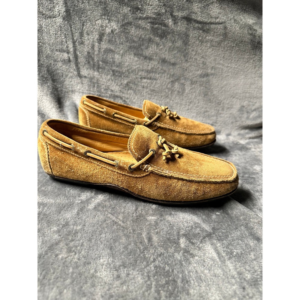 Tan Suede Driving Loafer Moccasin Tommy Bahama Mens 10